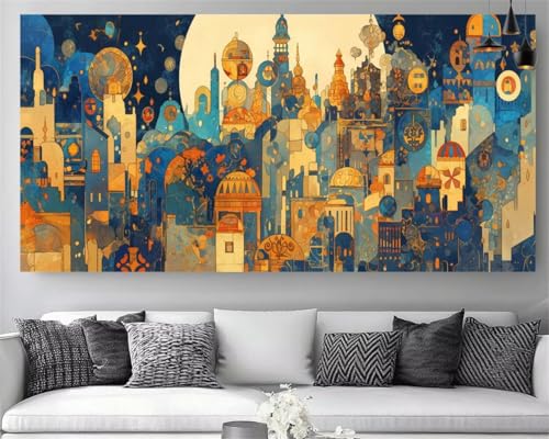 Peinture diamant adulte grand format 50x100cm Rome, canevas broderie 5D DIY