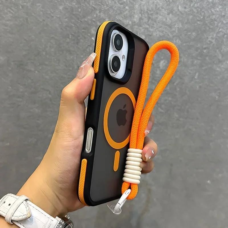 Coque antichoc iPhone 15 Plus magnétique pour éviter les chutes avec lanière