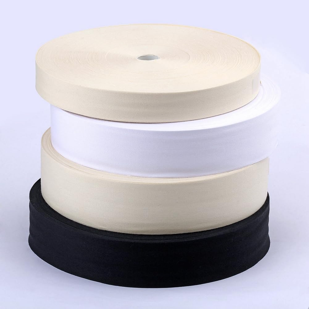 Ruban En Coton Sergé Beige 8 Cm X 20 M - Ruban à Chevrons Pour Couture Et Loisirs Créatifs