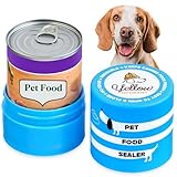 Yellow Hydrant The Original Canned Dog Food Storage Container Patent Pending Reusable Airtight Can Cover Pet Food Sealer - Keeps Dog Food Can Fresh in the Fridge, Eliminates Odor, Easy to Use