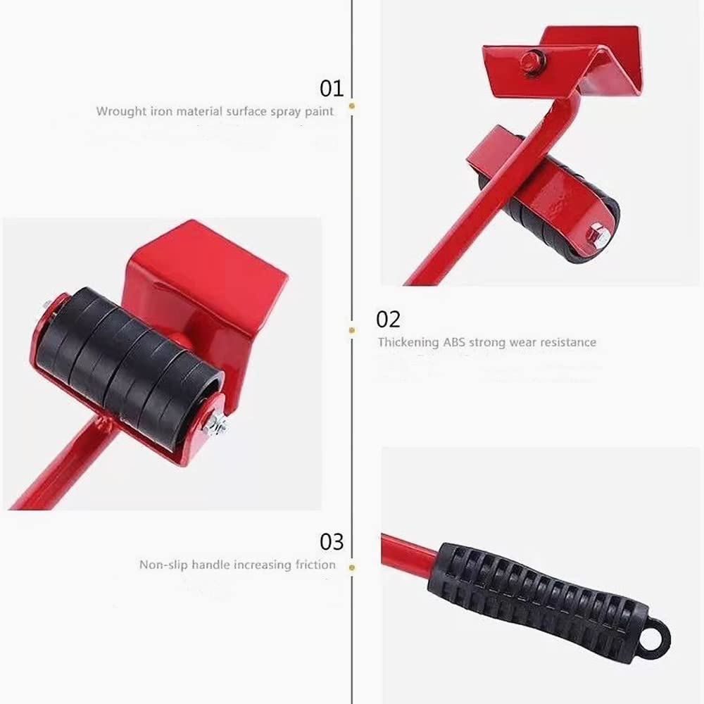 Furniture Sliders Kit, Furniture Lifter,Heavy Furniture Move Roller Tools Max Up for 150KG/330LBS, 360 Degree Rotatable Pads - Image 3