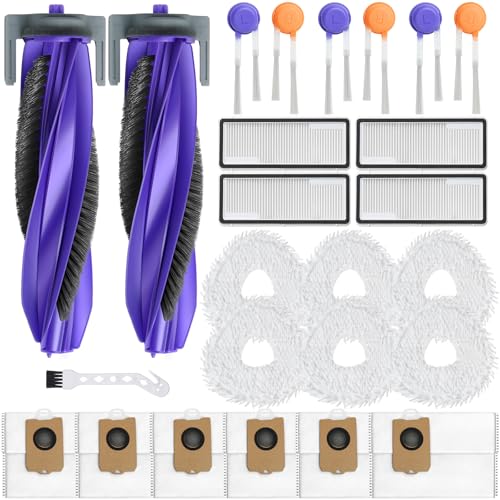 Image of Freo Z10 Ultra Replacement Parts for Narwal Freo Z10 Ultra /Narwal Freo Z10 Robotic Vacuum Cleaner Parts with 2 Roller Brush,4 HEAP, 6 Mops, 6 Dust Bags, 6 Side Brushes,1 Clean Brush