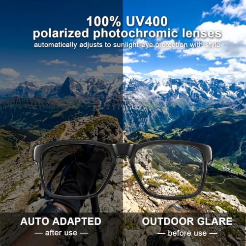 Image of OhO sunshsine AI Glasses, Bluetooth Audio Sunglasses with 10H Playtime, ChatGPT Translation & Water Resistant Open Ear Glasses