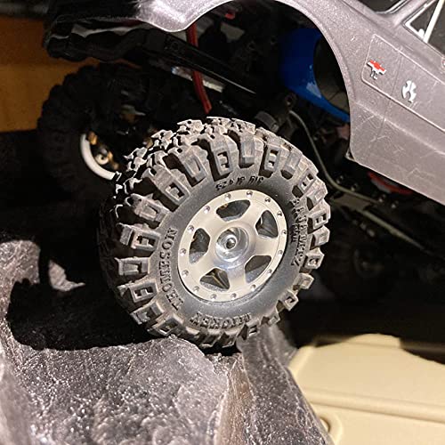 Injora 1.0 Tires-All Terrain Crawler Tires For Trx4M Scx24 Fcx24 Upgrade Parts,52 * 17Mm,T2420 #TOP5
