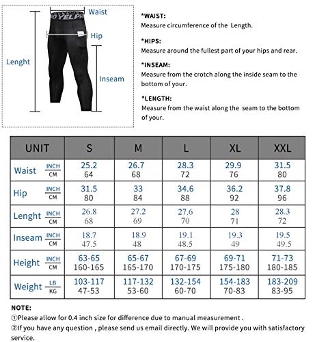 3 Pack Men's 3/4 Compression Pants With Pockets Workout Dry-Fit Baselayers Underwear Tights Sport Running Leggings Capri #TOP4