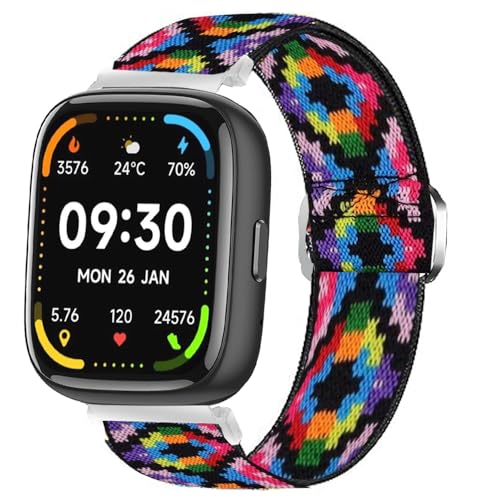 Correa Ajustable de Nylon Elasticado para Smartwatch Faweio miniatura 1