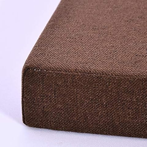 Armchair Booster Cushion Square Seat Pad ,Comfort Memory Foam Extra Thick Seat Cushion Universally-Thick 10CM (Coffee,40x40cm) Cover