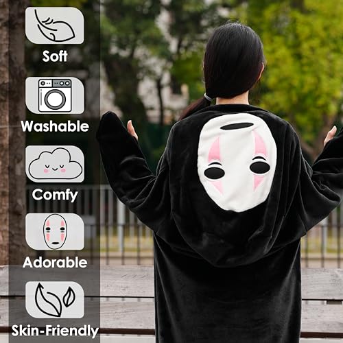 juju No Face Adult Onesie Pajamas for Women & Men - Ghostface Costume Onsie Mens Onesie - Onesie Adult Plus Size Onesie2