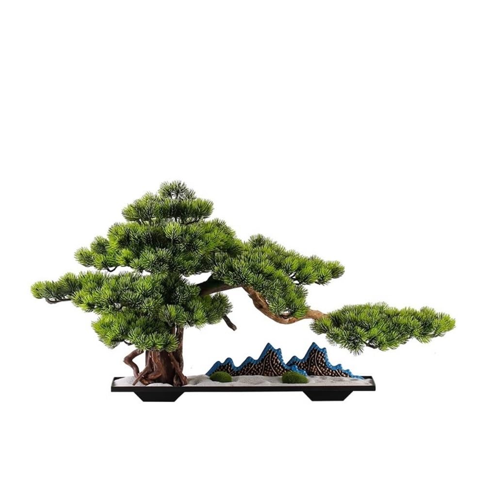 GTHTUHFD Artificial Plants, Artificial Pine Bonsai Tree, Fake Potted Plant For Home Entrance Tabletop Decor,Home Decor