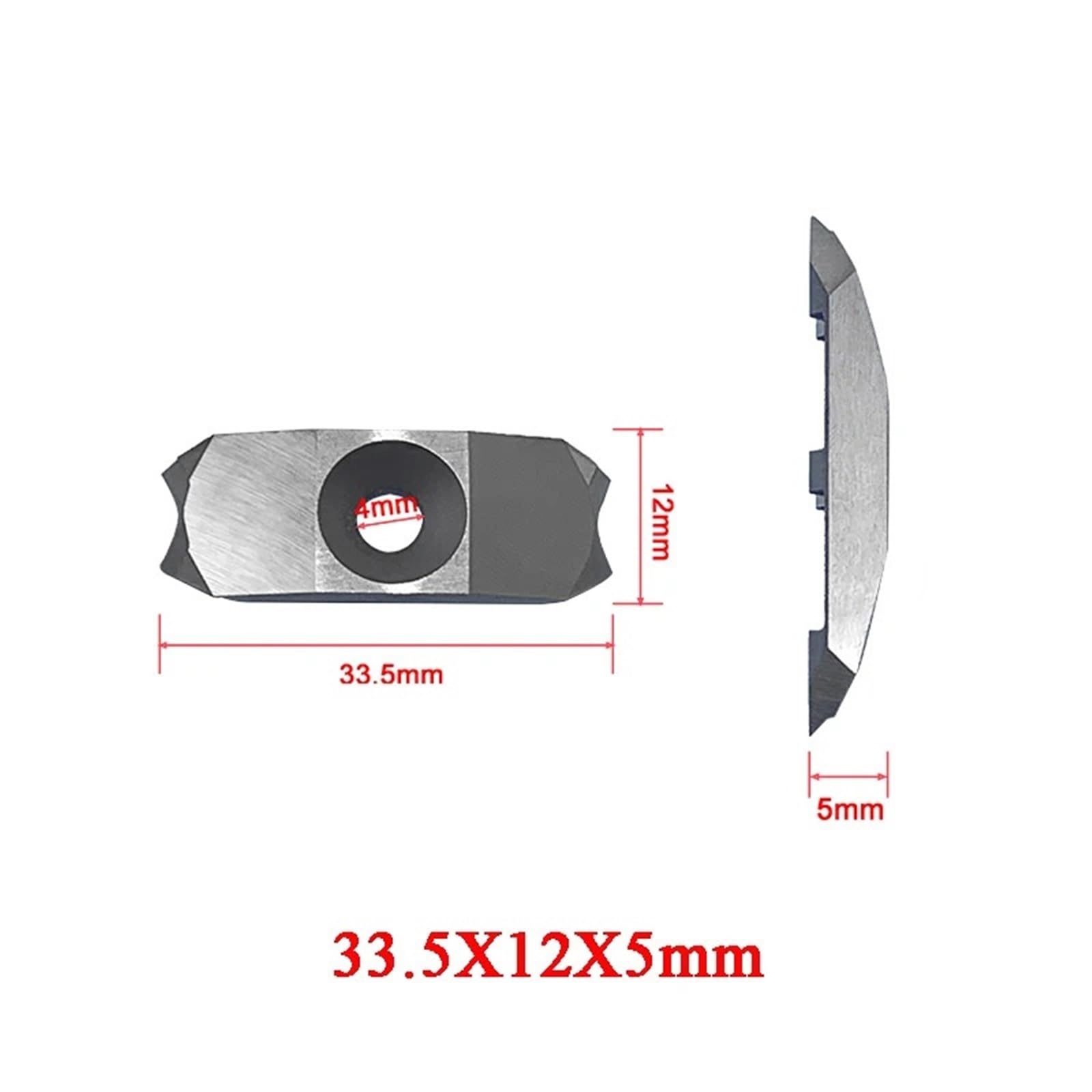 10pcs 33.5x12x2mm Scraping Blade Woodworking Tools Knives Scraper for Edge Banding Machine