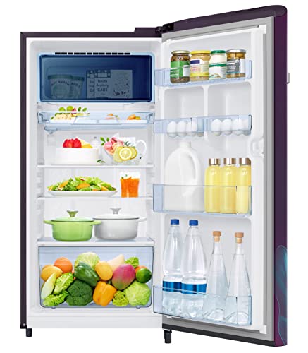 Image of Samsung 189L 5 Star Inverter Direct-Cool Single Door Digi-Touch Refrigerator Appliance (RR21C2E259R /HL,Paradise Bloom Purple)