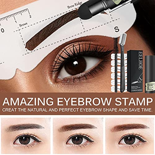Wenkbrauwmake-upset Wenkbrauwmake-upset Wenkbrauwstempel One Step Brow Stamp Shaping Kit Herbruikbare wenkbrauwset Set… - Image 6