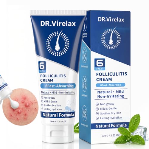 Folliculitis Cream, Skin Care for Scalp,Face & Body,100% Pure Her...