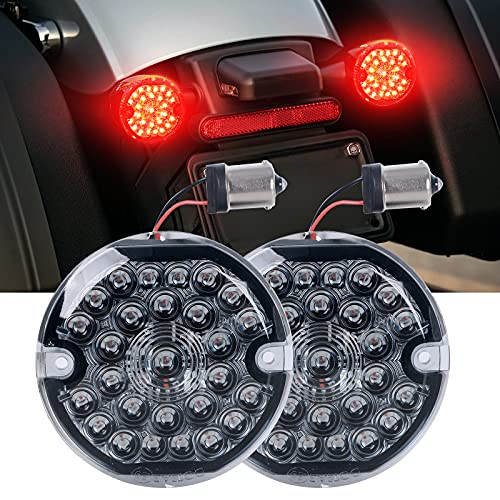 Image of 3-1 /4 Inch Rear Led Turn Signal Red Brake Light Compatible with ley Motorcycle Road Glide Road King Softail Ultra Classic Ultra Limited Electra Glide