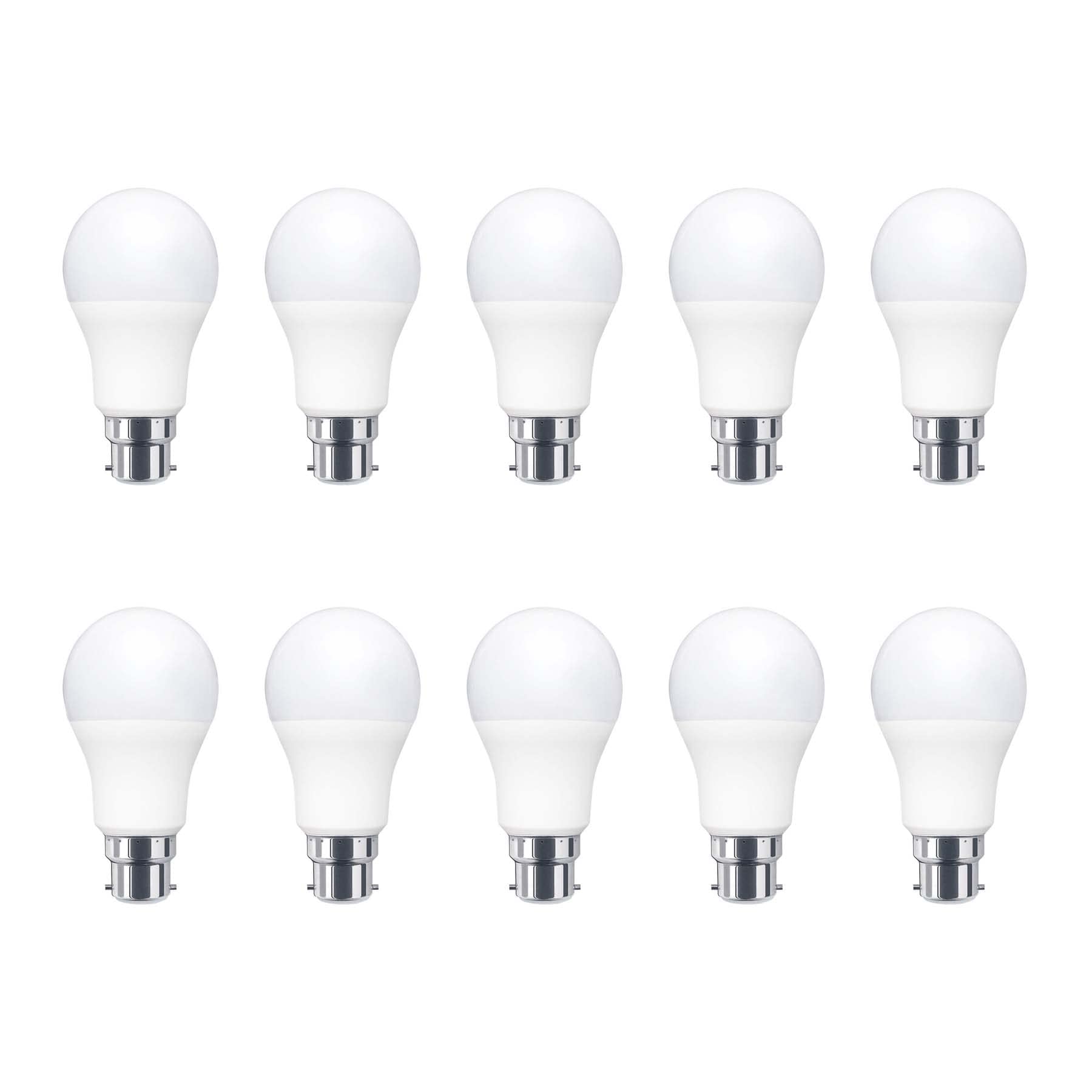 G.w.s Warm White (15W) G.w.s® Bc B22 Bayonet Led Globe Golf Ball Light Bulb, 15W 1275Lm Warm White 3000K, Pack Of 10