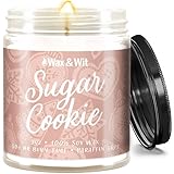 Wax & Wit Christmas Candles Scented – Sugar Cookie Vanilla Buttercream – Fall Candle, Perfect Holiday, Winter, Xmas, Autumn Gifts – 9oz, Soy Wax, 50 Hour Burn
