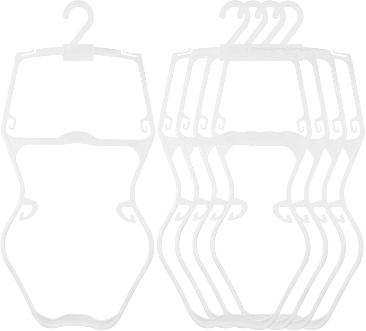 5pcs Clothes Hangers Swimwear Drying Racks for Non Slip Clothing Organizer for Closet and Laundry