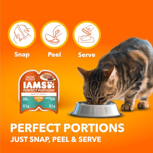 IAMS Perfect Portions Adult Wet Cat Food - Chicken and Tuna Paté Variety Pack, 75g (24 Pack) image 5
