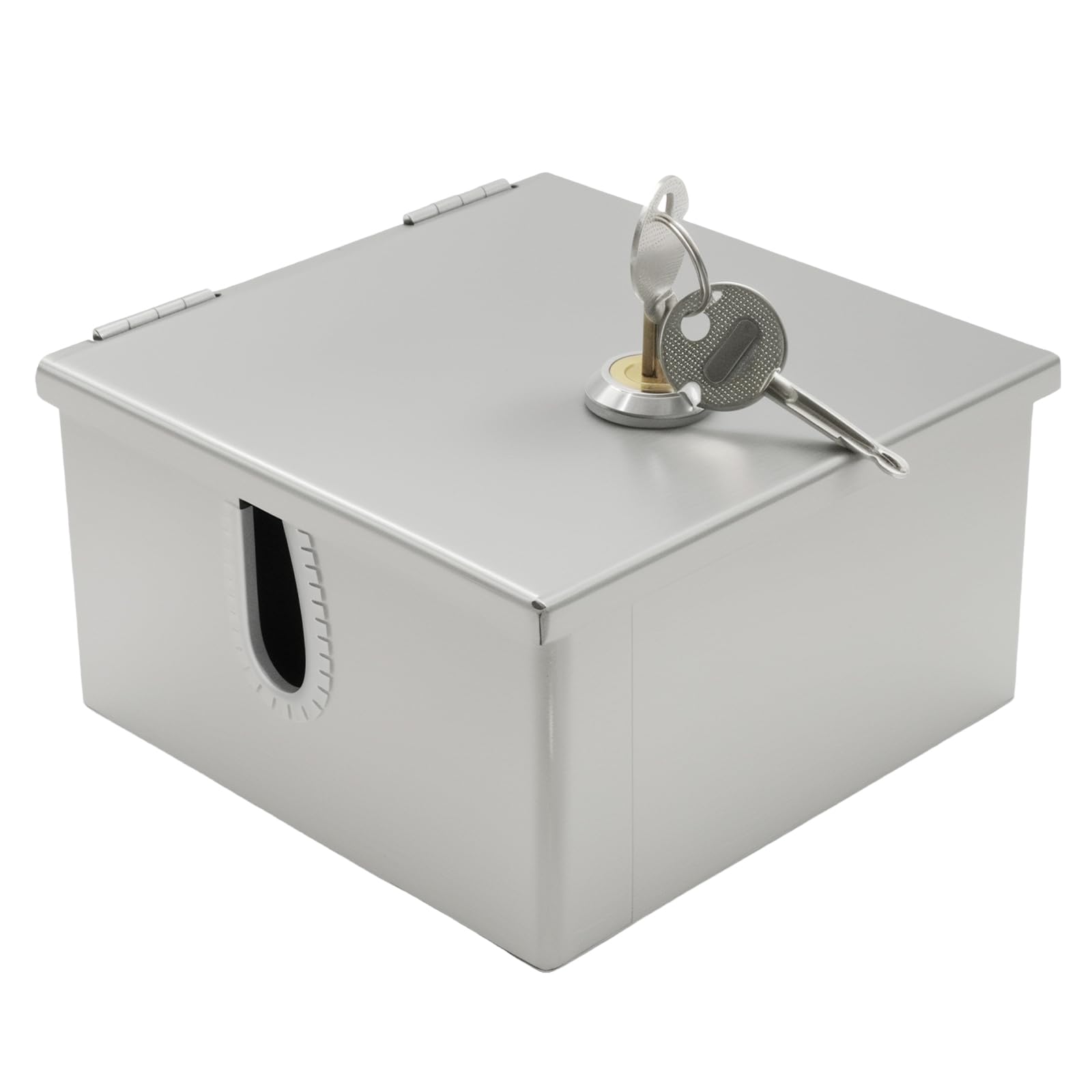 120 mm × 120 mm × 65 mm resistente al agua armario con caja de acero inoxidable, adecuado para la protección de enchufes exteriores y una fuente de alimentación segura (120 mm x 120 mm x 65