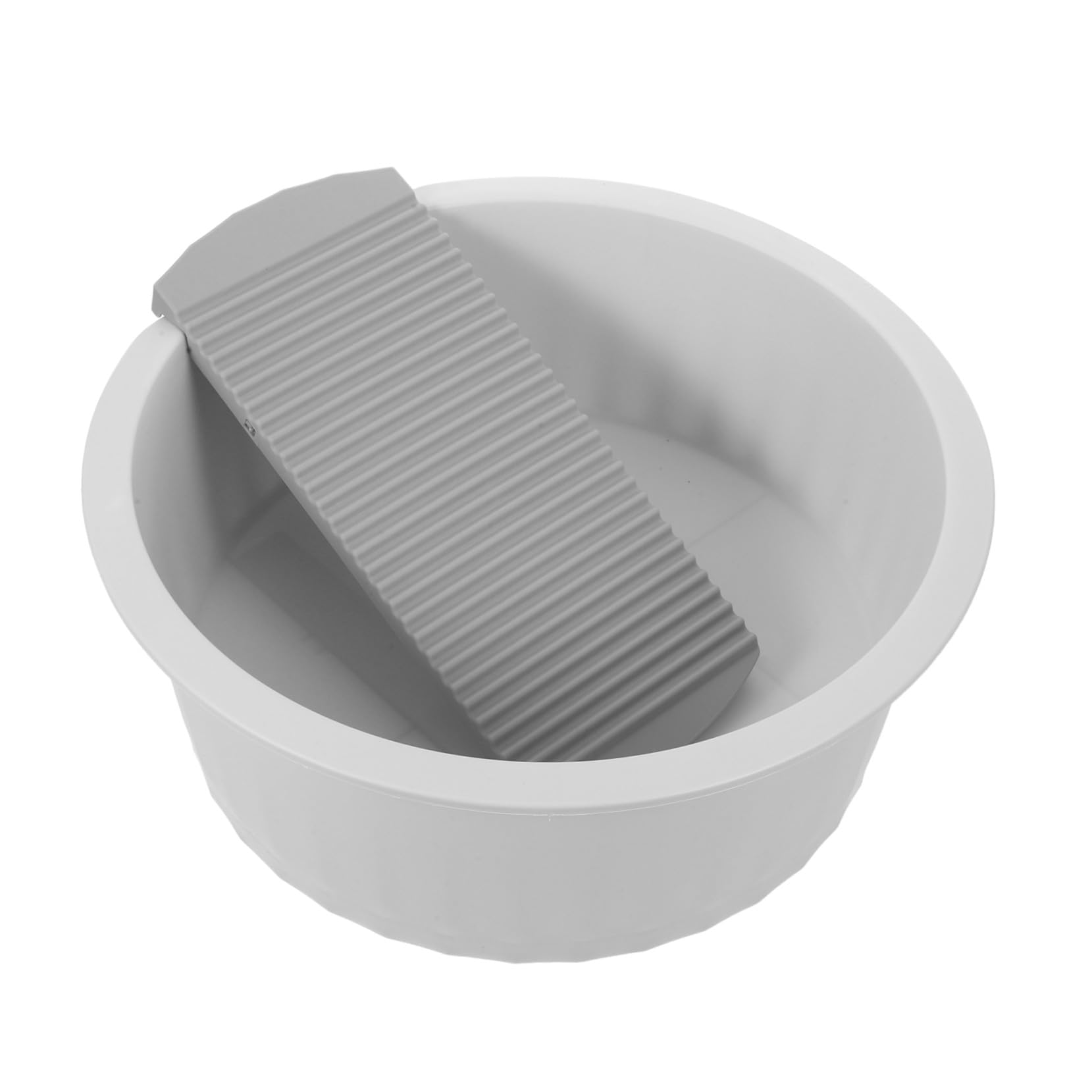 Bassine à Laver Planche à Laver, Grand Modèle Gris en PP