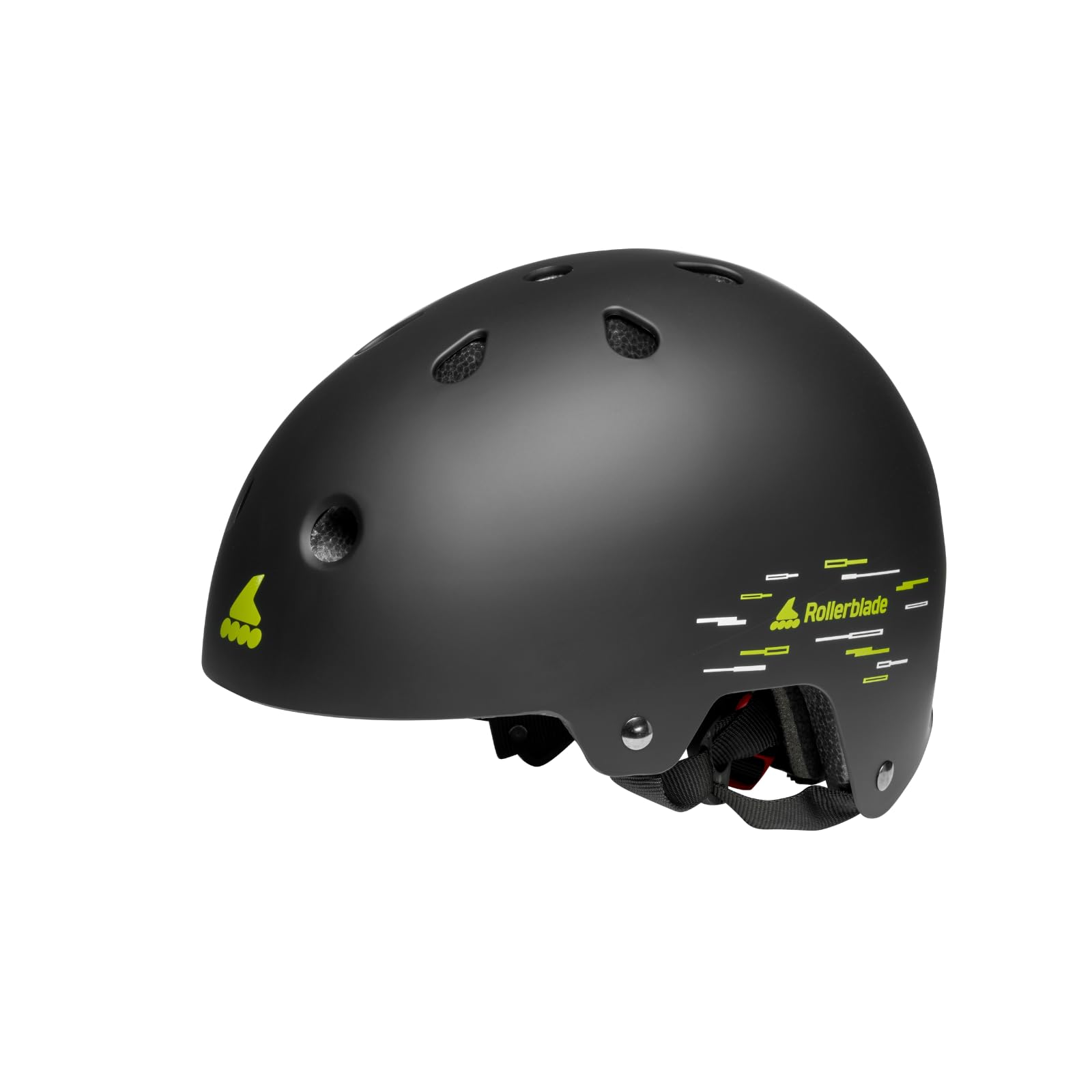 Rollerblade Unisex Youth RB JR Helmet (CE) Inline Skate Helmets, Black, M