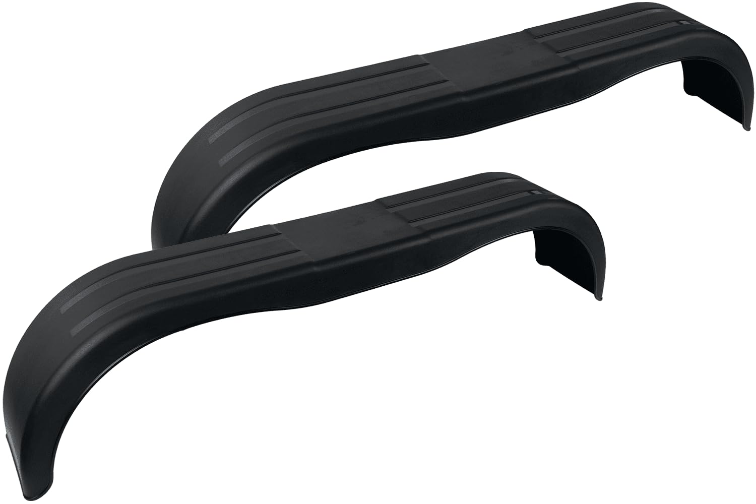 DOMAR Set di due parafanghi tandem da 13 a 14 pollici in plastica per rimorchio auto a doppio asse 1500 x 220 mm passaruota per una protezione ottimale contro il fango