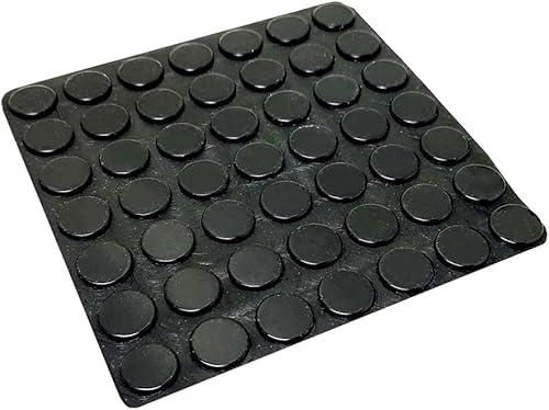 Miniatura 7 de 50 patas de goma negras, topes de armario, almohadillas de parachoques, almohadillas adhesivas para puertas de gabinete, para muebles, cocina, baño,