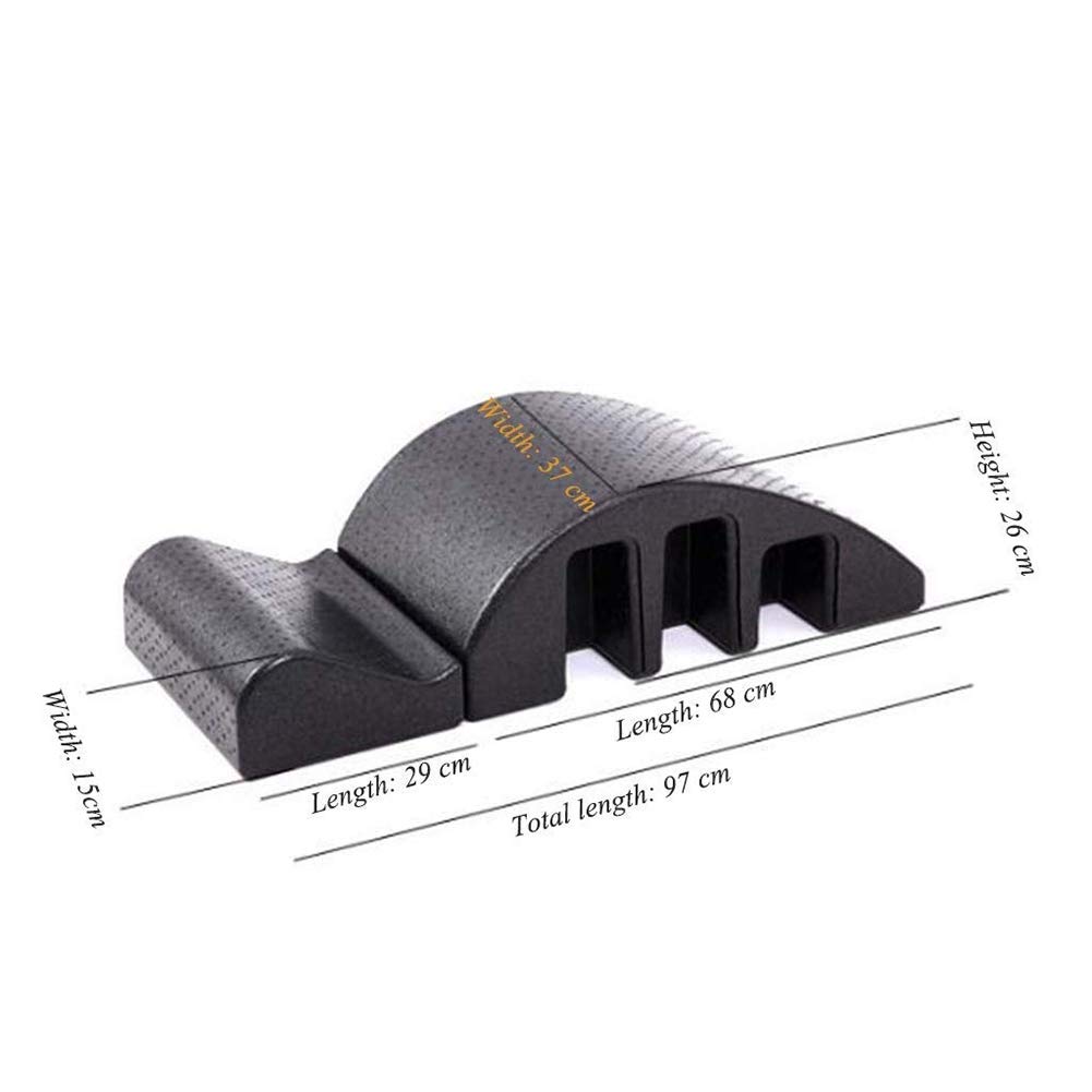 Corrector de columna vertebral de cuña de espuma para pilates y masaje, pequeño barril para yoga, equipo de fitness, ortesis para alineación de columna vertebral y corrección de cifosis