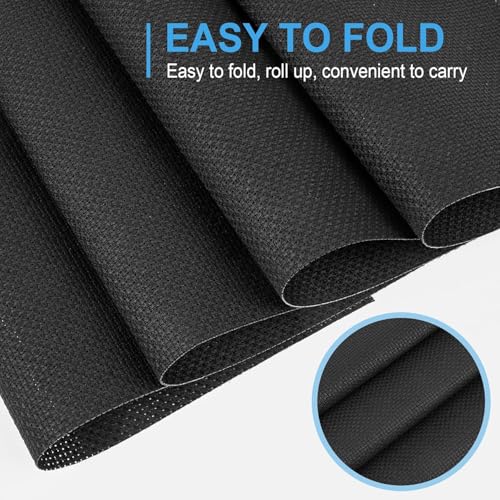 Image of 6 PCS Cross Stitch Aida Fabric 14 Count, 18 by 12 Inch, Classic Reserve Cross Stitch Aida Cloth for Home DIY Embroidery Decoration, Black
