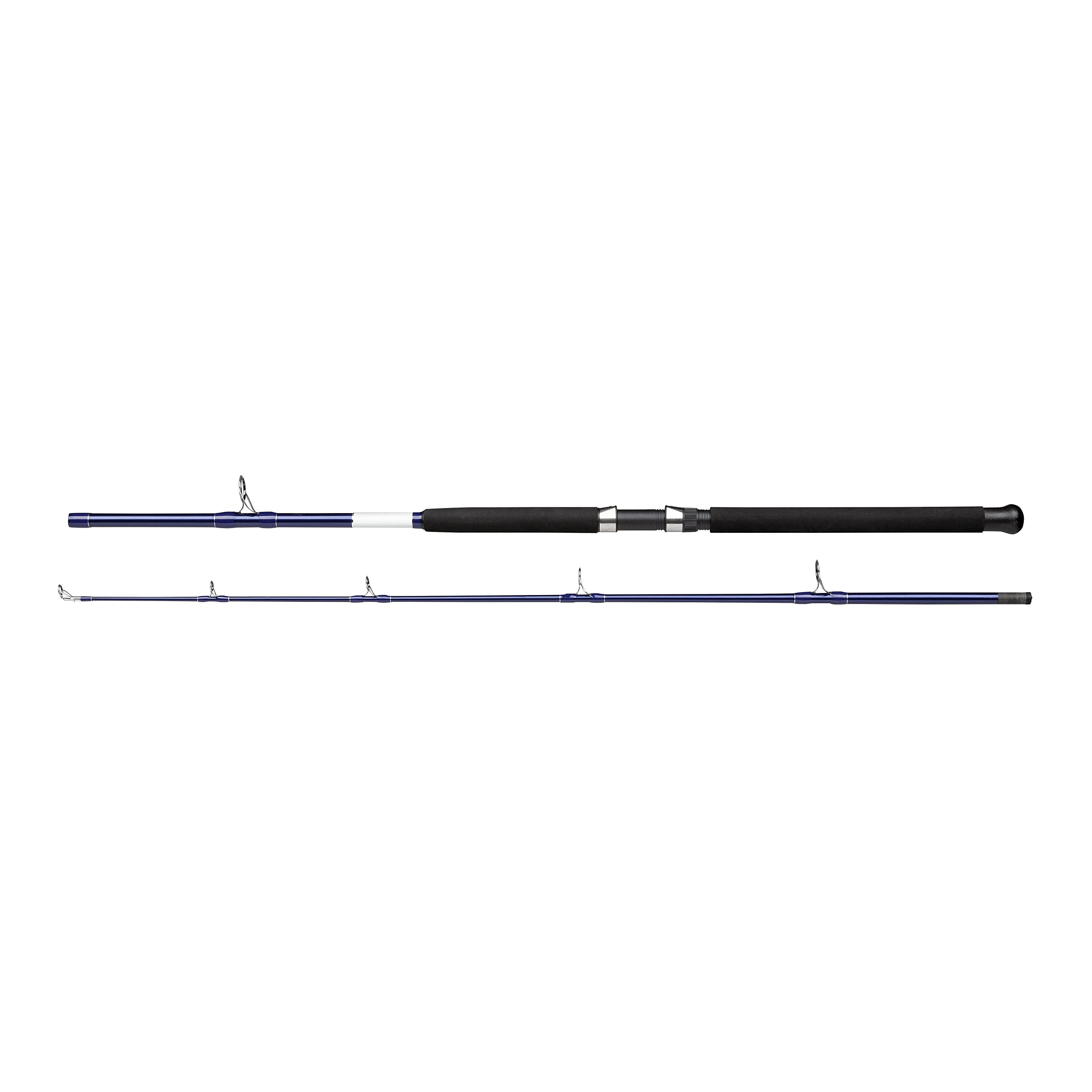 Shakespeare SALT Boat Fishing Rod - Saltwater Fishing Rod for Bass, Pollack, Cod, Conger, Mackerel, White/Blue