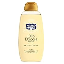 Neutro Roberts Olio Doccia con Olio di Cocco, Ottimo per Pelli Delicate, Formula Addolcente e Protettiva per una Pelle Morbida e Sana, Deterge e Idrata, Non Unge, Flacone da 250 ml