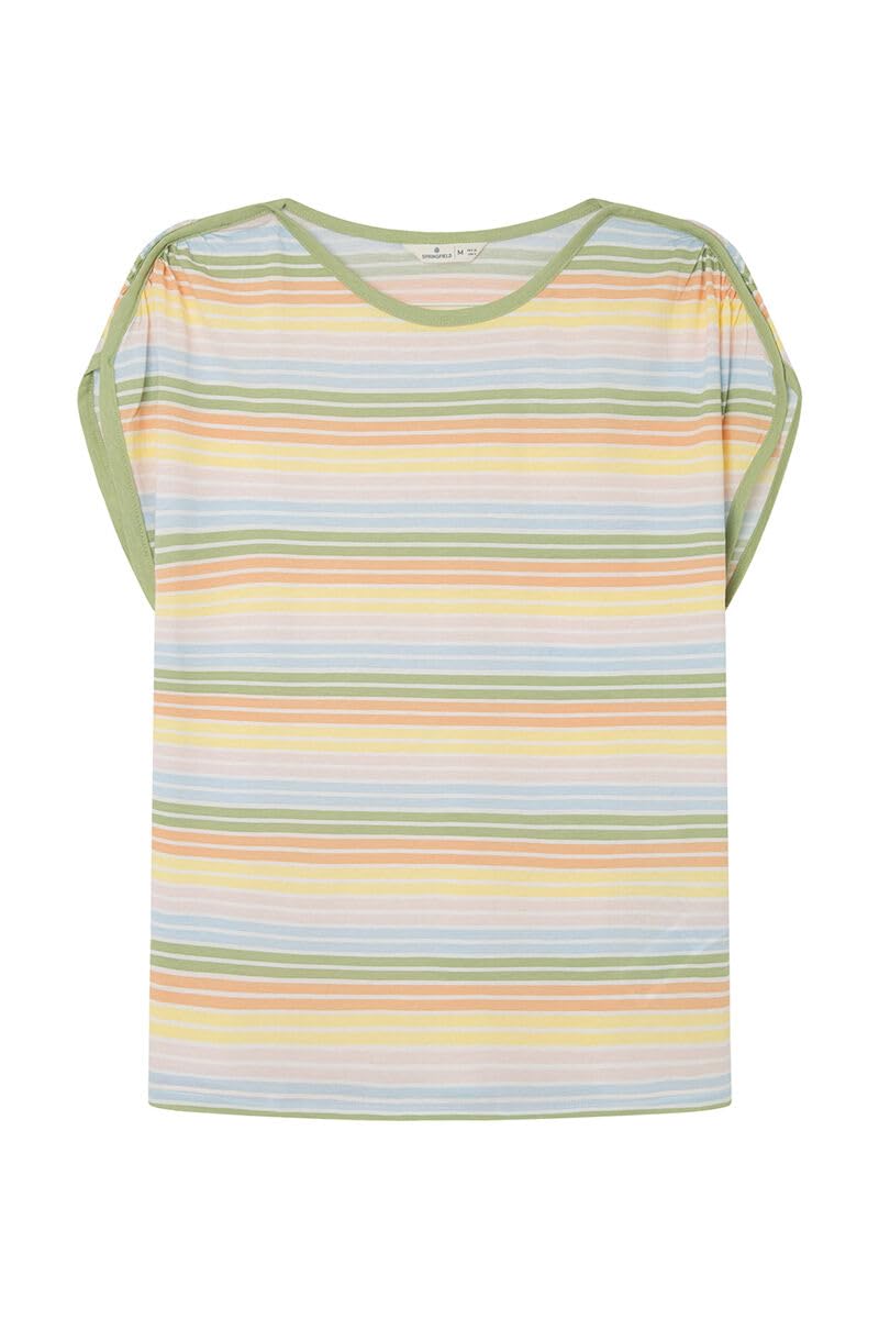 SPRINGFIELD Camiseta Estampada Frunces Hombro Mujer
