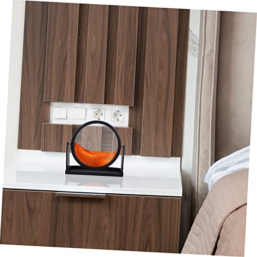 Gogogmee Quicksand Painting Ornament Sand Timer Pictures for Office Deep Sea Sand Art DIY Liquid Sand Painting Framed Pictures Tv Stand Decor Items Glass Decor Photo Frame 3D Will Move Abs