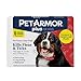 PETARMOR Plus for Dogs Flea and Tick Prevention for Extra Large Dogs (89-132 Pounds), Fast-Acting Topical Dog Flea Treatment, 6 Month Supply