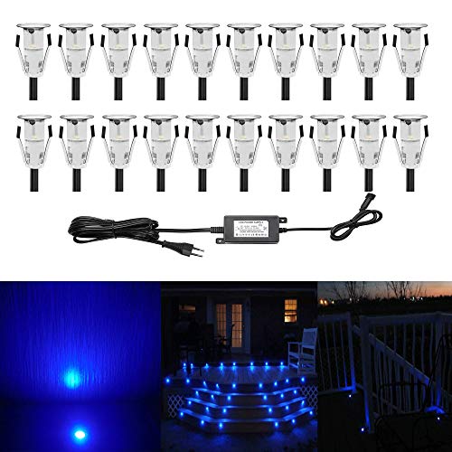IP67 Wasserdichte Einbauleuchten – 20 Stück, Edelstahl, 7 Farben, Ideal Für Garten, Terrasse & Wege