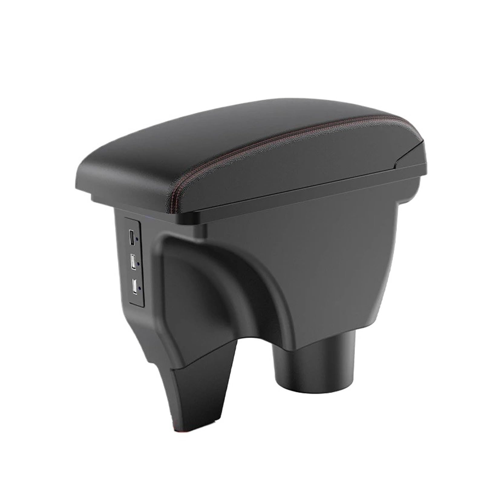 Hguvsjd Armrest Box For Toyota For Yaris For Vitz Armrest Accessories Interior Parts Details Storage Box Retrofit Car Armrests(A Black red)