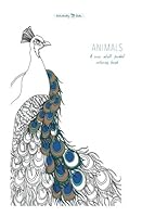 ANIMALS: A mini adult pocket coloring book 1523956976 Book Cover