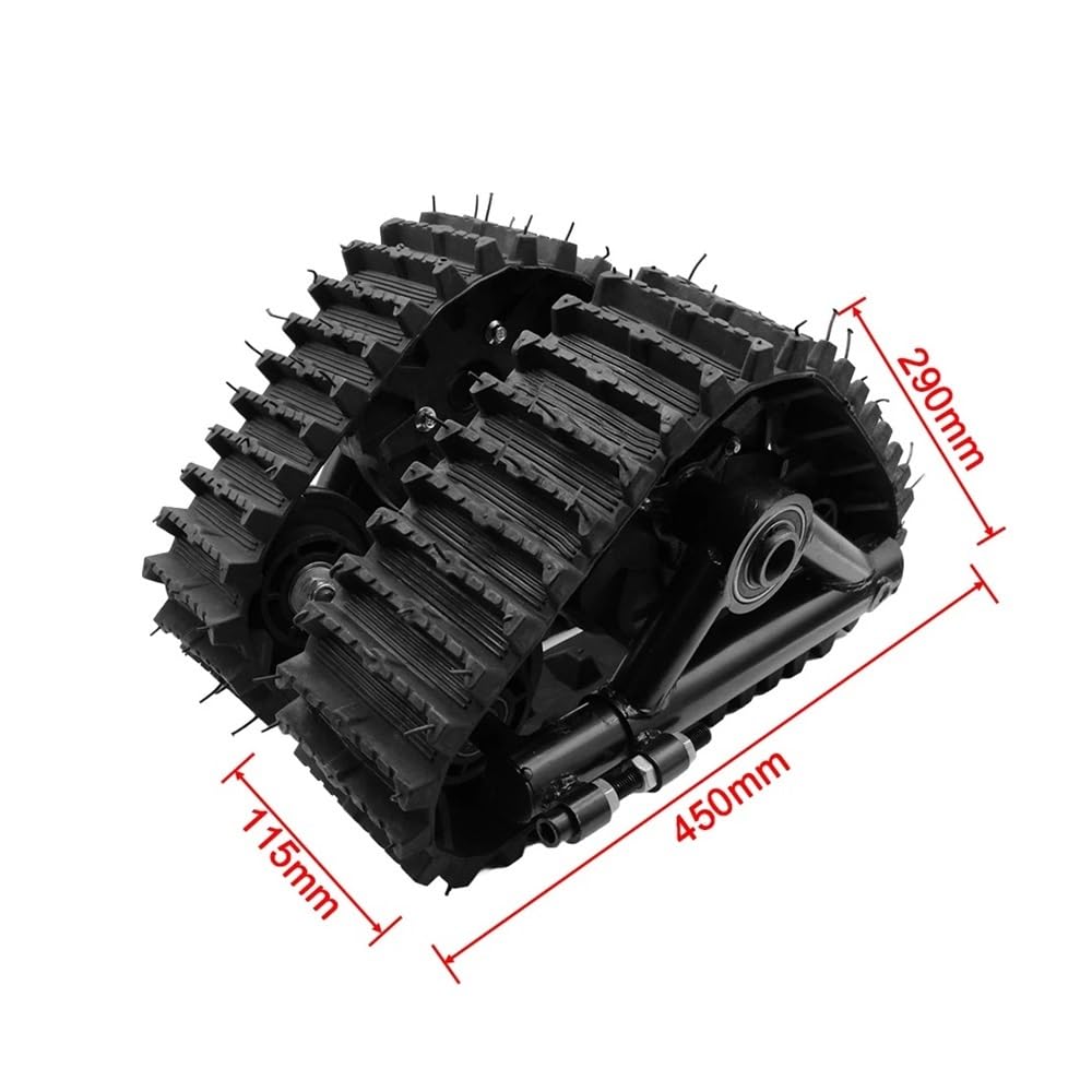 Zestaw gumowych gąsienic tylnego koła skutera śnieżnego pasuje do torów z piaskiem śnieżnym gokart zimowy Quad ATV UTV Buggy 23T tylna oś