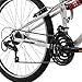 Huffy Stone Mountain Mens 26 Inch Mountain Bike, Cloudy Grey Gloss Frame, 21-Speed Shimano Twist Shifting, Dual Suspension, Comfort Saddle | 20
