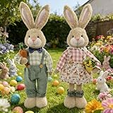 【Matériaux sûrs】Ces figurines décoratives de lapins de Pâques pour la table et la décoration intérieure de Pâques sont fabriquées en tissu de haute qualité, merveilleusement doux, volumineux et fidèle à la nature, qui se sent agréable sur la peau. Les bords de chaque pièce en tissu sont soigneusement cousus pour éviter les déchirures ou les dommages. La texture douce des figurines de lapins de Pâques pour décoration de table, poupées décoratives de Pâques extensibles, en fait des objets de décoration irrésistibles tout en créant une atmosphère chaleureuse et accueillante.