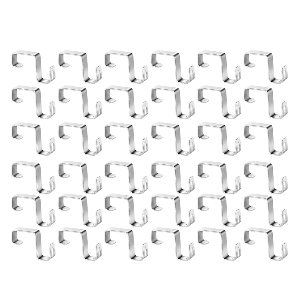 Littimoon 50 Pcs Light Gutter Hooks Gutter Hooks for Outdoor Lights Christmas Light Clips Weatherproof Gutter Hanger
