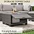 LHBcraft 7 Piece Patio Outdoor Furniture Set, Outdoor Sectional, All-Weather Hand-Woven Wicker Patio Sectional Sofa, Rattan Outside Furniture with Grey Cushion and Glass Coffee Table
