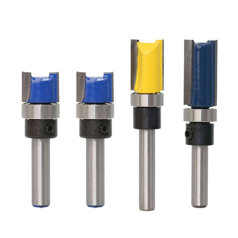 Buy 4Pcs 1/4" Shank Flush Trim Router Bits Shank Flush Trim Pattern