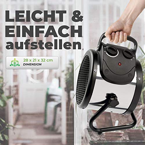 Bio Green PAL 2.0 Palma Elektrische Ventilatorverwarming, 2000 Watt, Digitale Thermostaat - Image 7