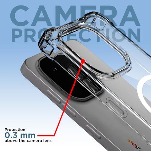 Image of Amazon Basics Back Cover for iQOO 15 5G Mag-Safe Shockproof PC + TPU Protective Case Magnetic Support Bumper Case (Transparent Mag-Safe)