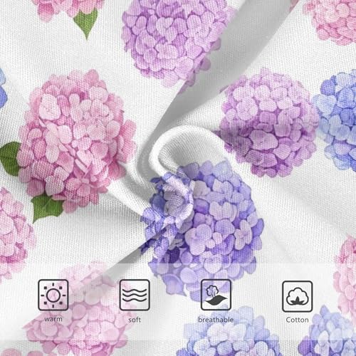 Hydrangea Flowers Pastel Pink Purple Panties for Girl Girls Underwear Toddlers Cotton Stylish Briefs Kids Undies 2t3