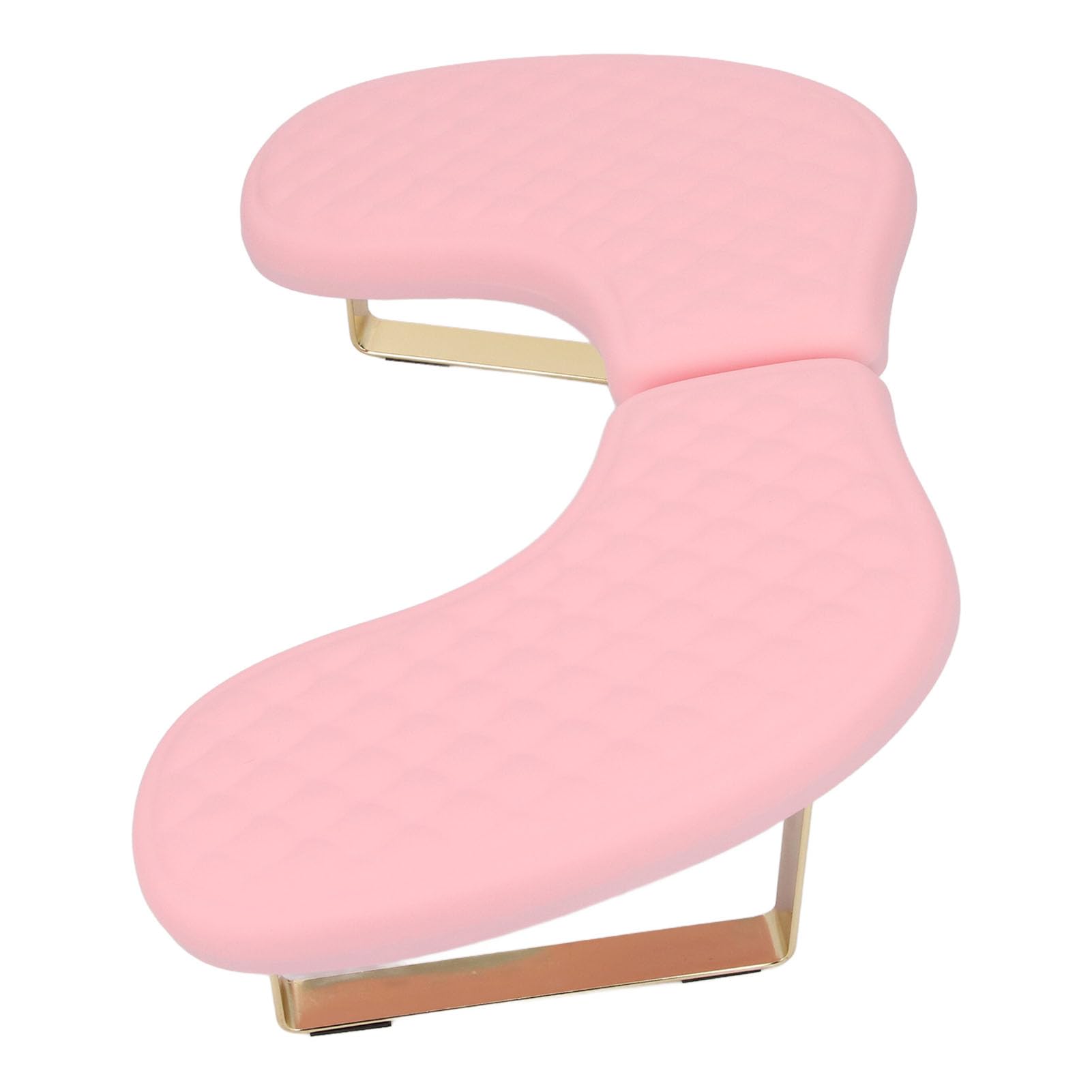 Jectse Podłokietnik do Paznokci, Zdejmowany Kształt Litery U Miękki Składany PU Manicure Podłokietnik do Salonu Domowego, Manicure Nail Tech (PINK)