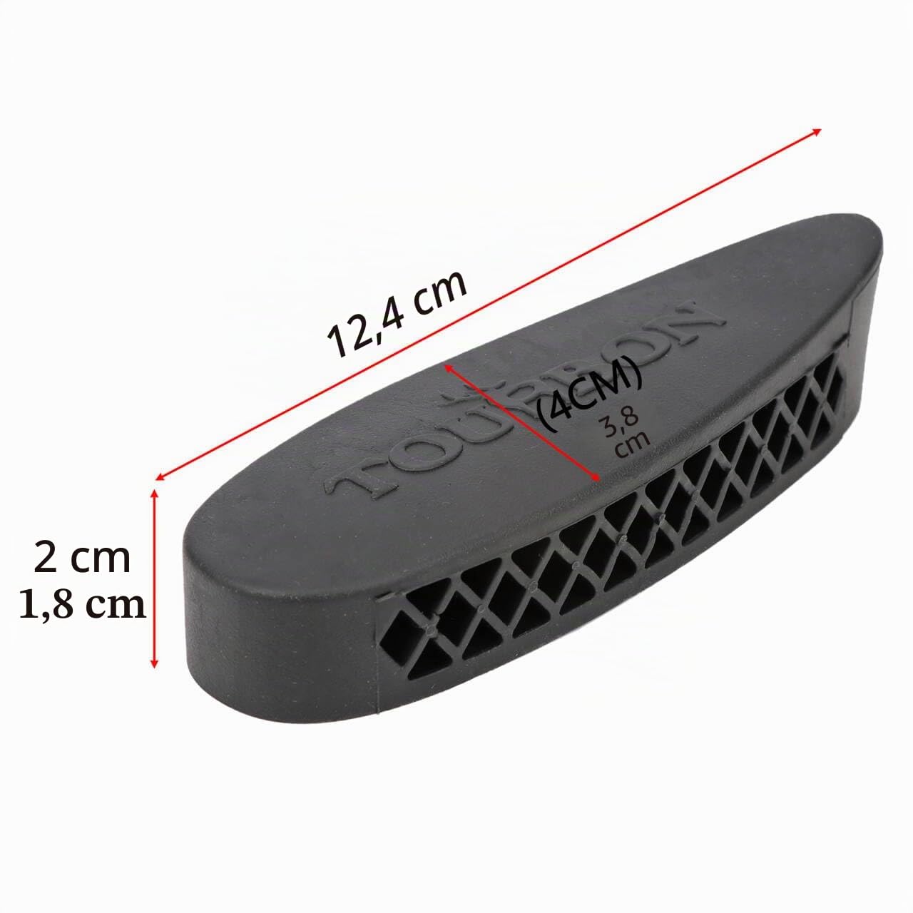 Cojinete Tourbon de silicona para culata de arma de fuego, Black (Pack of 1)