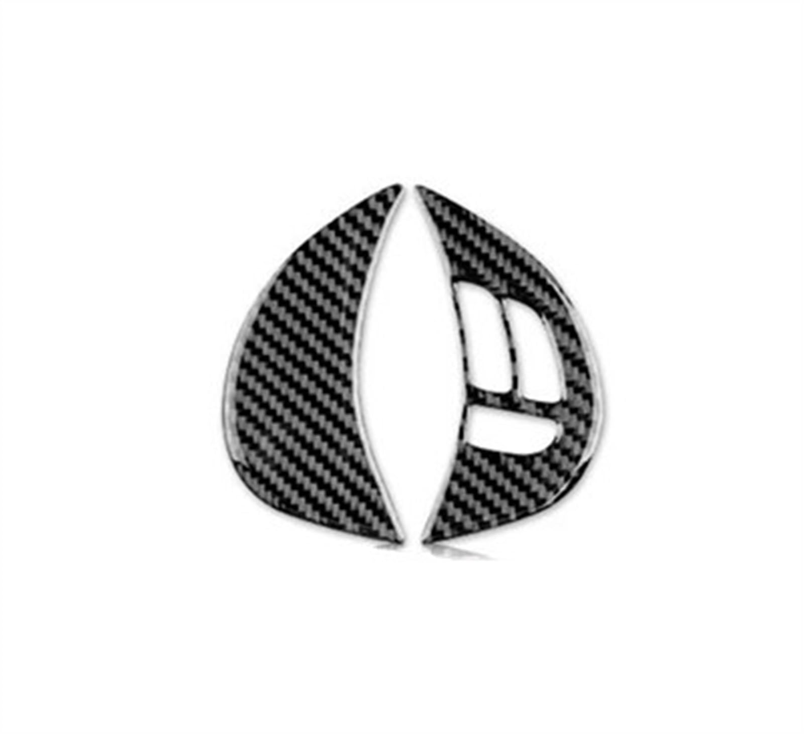 Piwine Black A Car Steering Wheel Key Decoration Real Carbon Fiber Interior Trim Stickers For Subaru For Impreza 2009 2010 2011