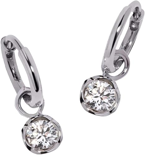 Annoushka, Whoopsie Daisy Pendientes de diamante de aro pequeño